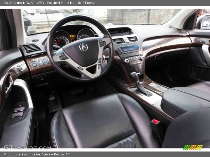 Polished Metal Metallic / Ebony 2012 Acura MDX SH-AWD