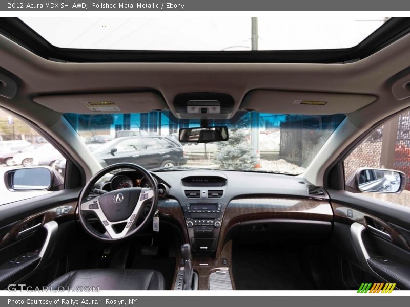 Polished Metal Metallic / Ebony 2012 Acura MDX SH-AWD
