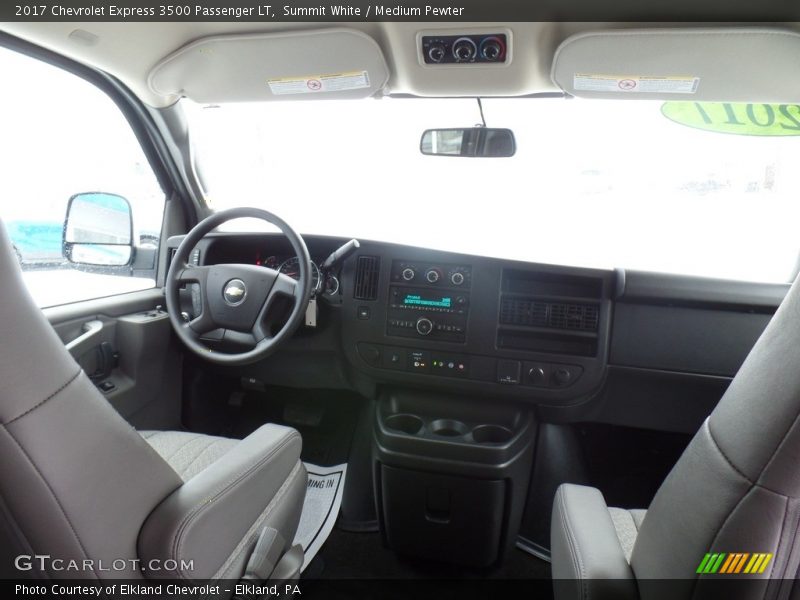 Summit White / Medium Pewter 2017 Chevrolet Express 3500 Passenger LT