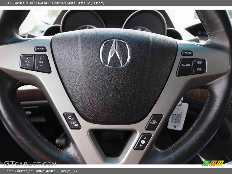 Polished Metal Metallic / Ebony 2012 Acura MDX SH-AWD