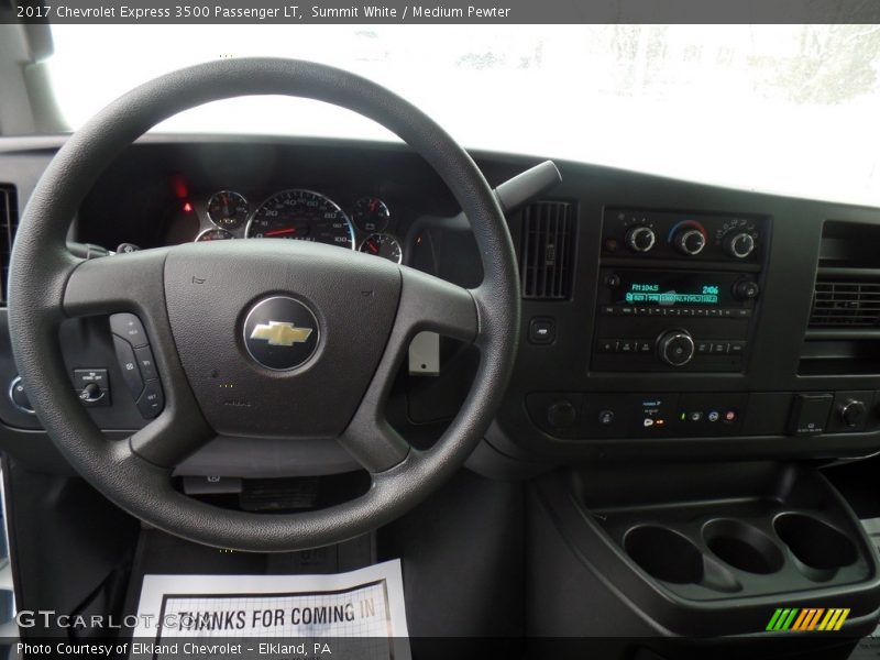 Summit White / Medium Pewter 2017 Chevrolet Express 3500 Passenger LT