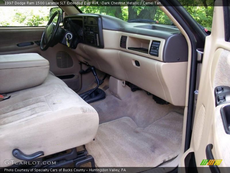 Dark Chestnut Metallic / Camel Tan 1997 Dodge Ram 1500 Laramie SLT Extended Cab 4x4