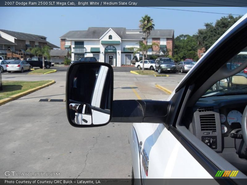 Bright White / Medium Slate Gray 2007 Dodge Ram 2500 SLT Mega Cab