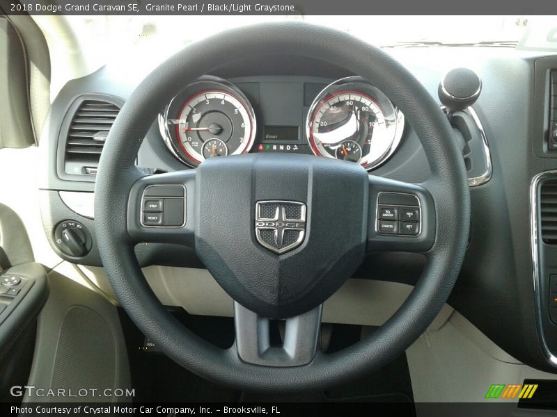 Granite Pearl / Black/Light Graystone 2018 Dodge Grand Caravan SE