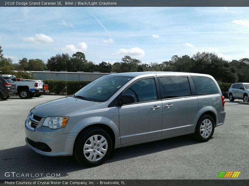 Billet / Black/Light Graystone 2018 Dodge Grand Caravan SE