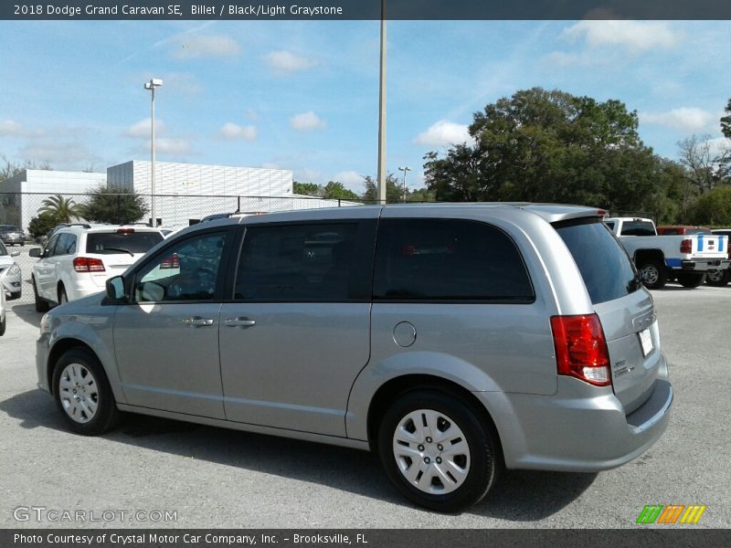 Billet / Black/Light Graystone 2018 Dodge Grand Caravan SE