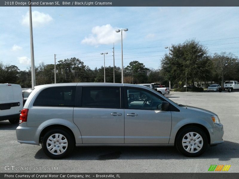Billet / Black/Light Graystone 2018 Dodge Grand Caravan SE