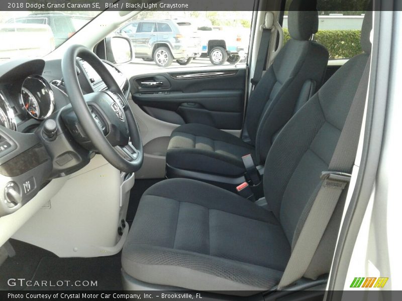 Billet / Black/Light Graystone 2018 Dodge Grand Caravan SE