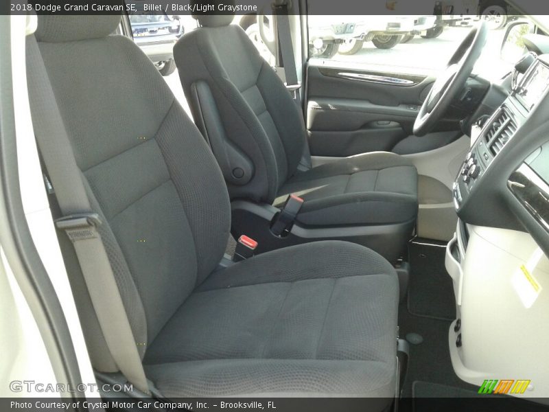 Billet / Black/Light Graystone 2018 Dodge Grand Caravan SE