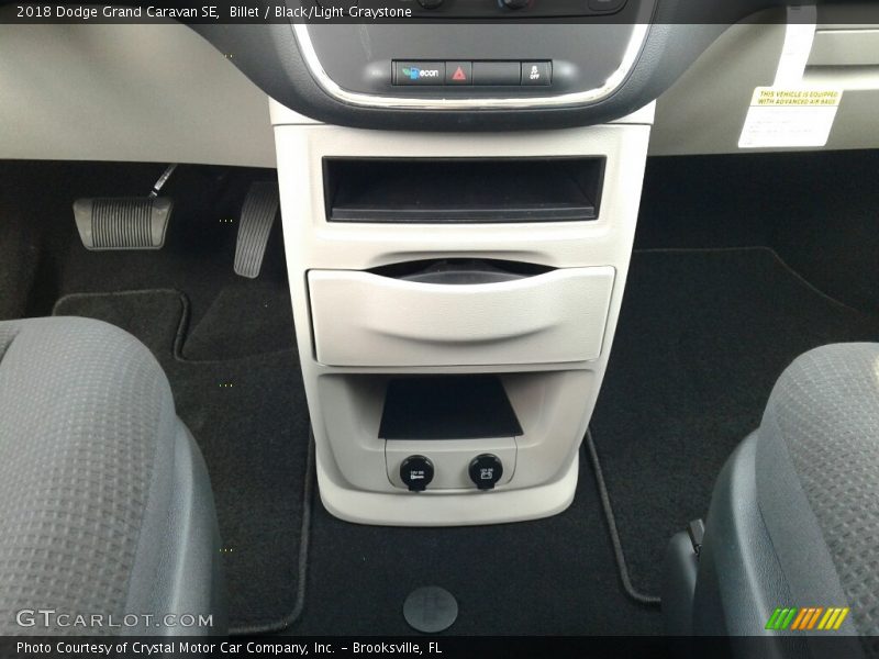 Billet / Black/Light Graystone 2018 Dodge Grand Caravan SE