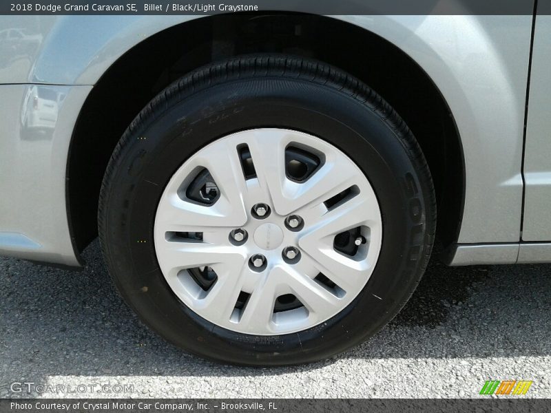Billet / Black/Light Graystone 2018 Dodge Grand Caravan SE