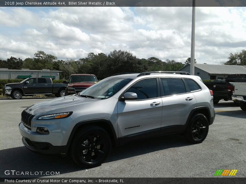 Billet Silver Metallic / Black 2018 Jeep Cherokee Altitude 4x4