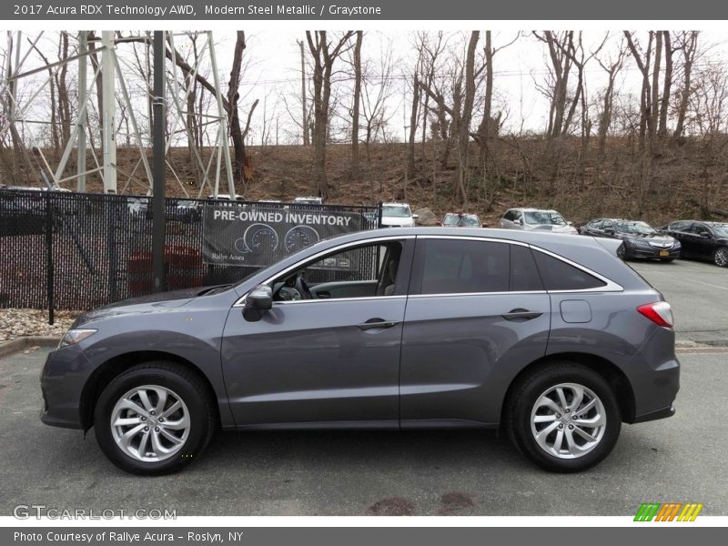 Modern Steel Metallic / Graystone 2017 Acura RDX Technology AWD