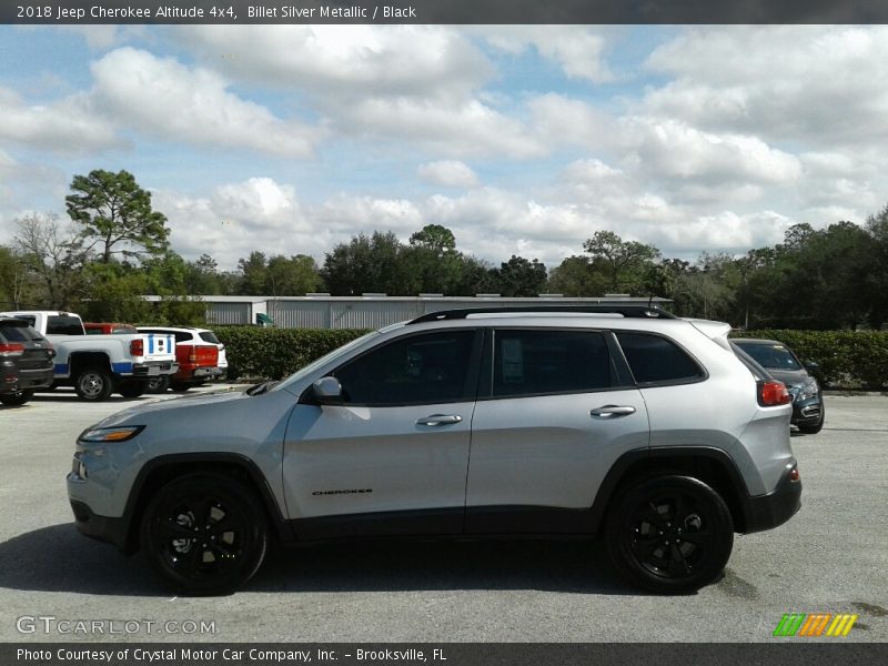 Billet Silver Metallic / Black 2018 Jeep Cherokee Altitude 4x4