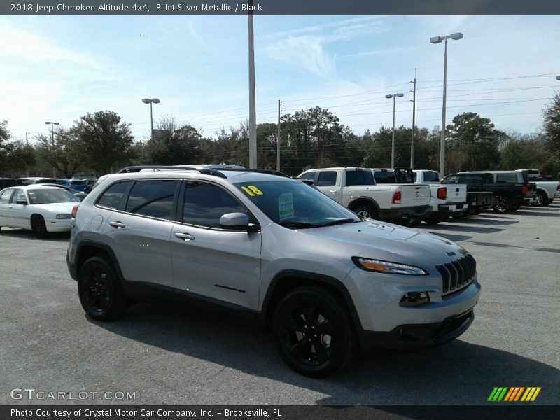 Billet Silver Metallic / Black 2018 Jeep Cherokee Altitude 4x4