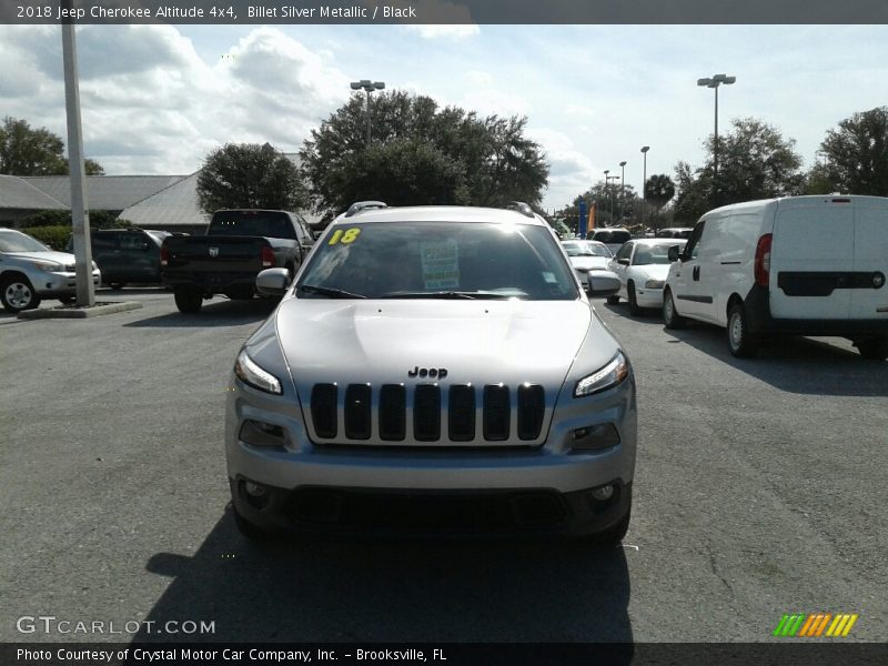 Billet Silver Metallic / Black 2018 Jeep Cherokee Altitude 4x4