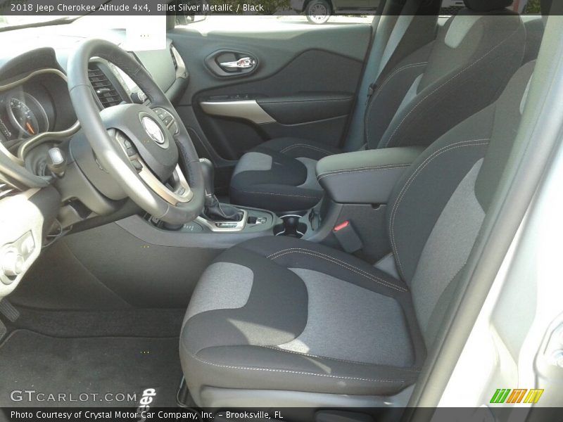 Billet Silver Metallic / Black 2018 Jeep Cherokee Altitude 4x4