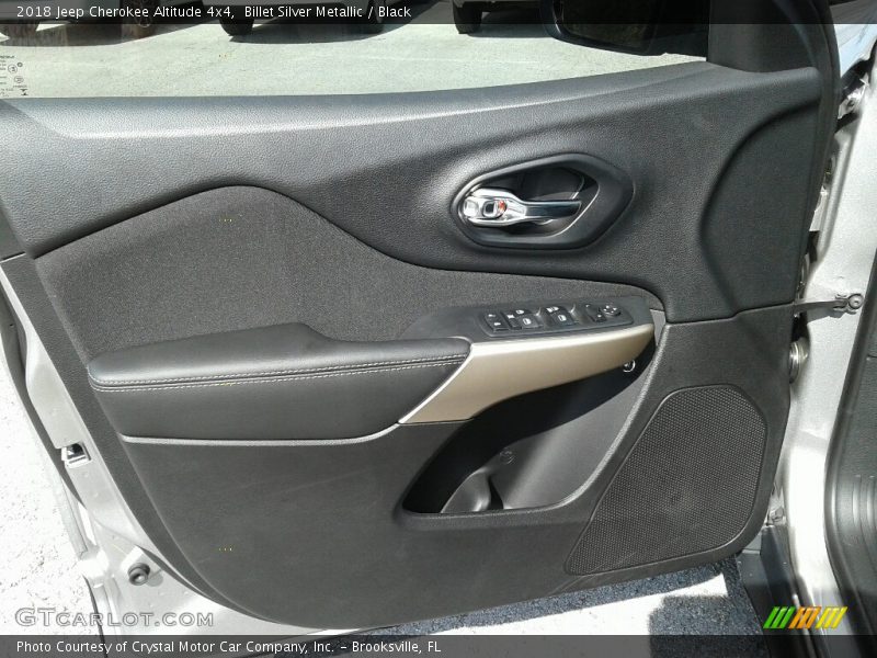 Billet Silver Metallic / Black 2018 Jeep Cherokee Altitude 4x4