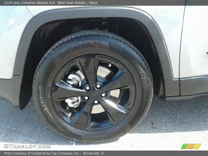 Billet Silver Metallic / Black 2018 Jeep Cherokee Altitude 4x4