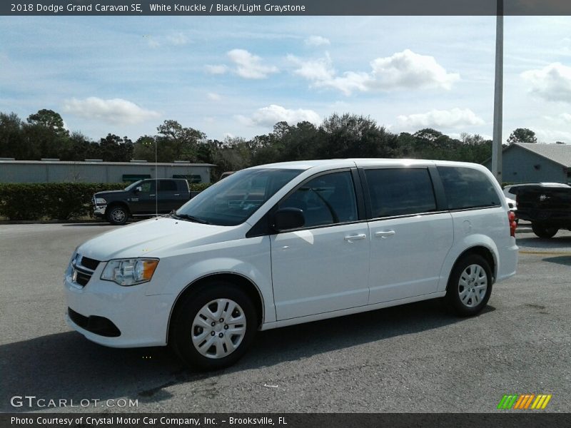 White Knuckle / Black/Light Graystone 2018 Dodge Grand Caravan SE