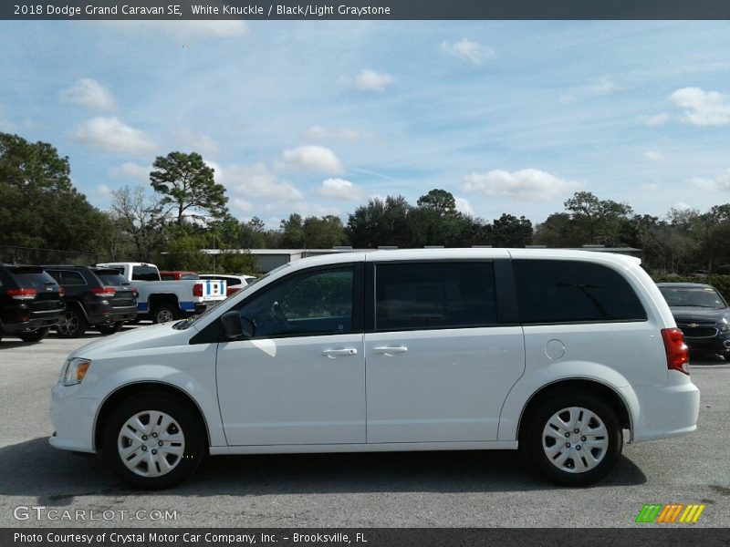 White Knuckle / Black/Light Graystone 2018 Dodge Grand Caravan SE