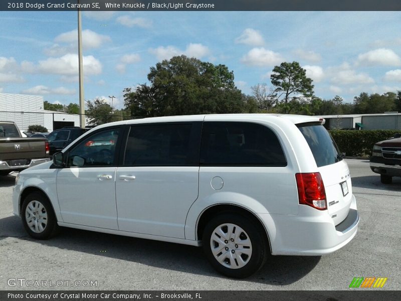 White Knuckle / Black/Light Graystone 2018 Dodge Grand Caravan SE