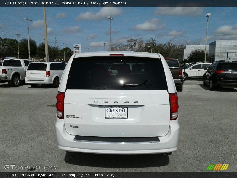 White Knuckle / Black/Light Graystone 2018 Dodge Grand Caravan SE
