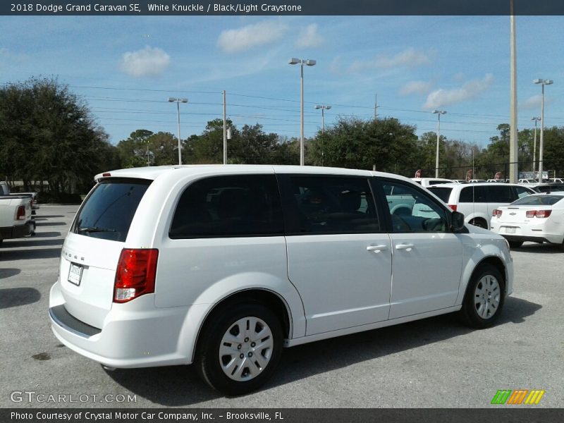 White Knuckle / Black/Light Graystone 2018 Dodge Grand Caravan SE