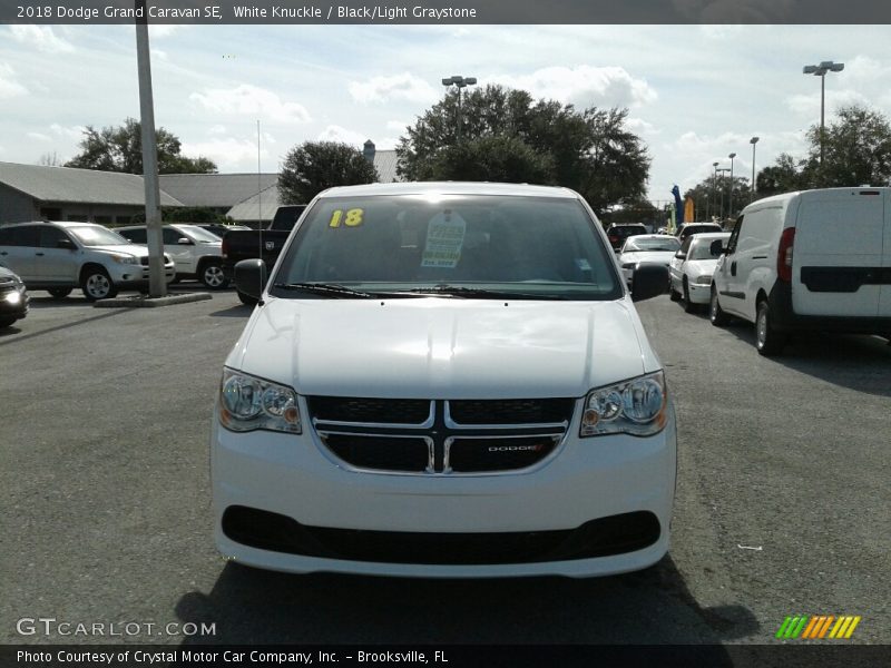 White Knuckle / Black/Light Graystone 2018 Dodge Grand Caravan SE