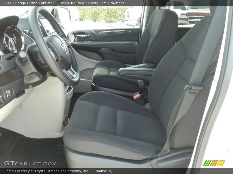 White Knuckle / Black/Light Graystone 2018 Dodge Grand Caravan SE