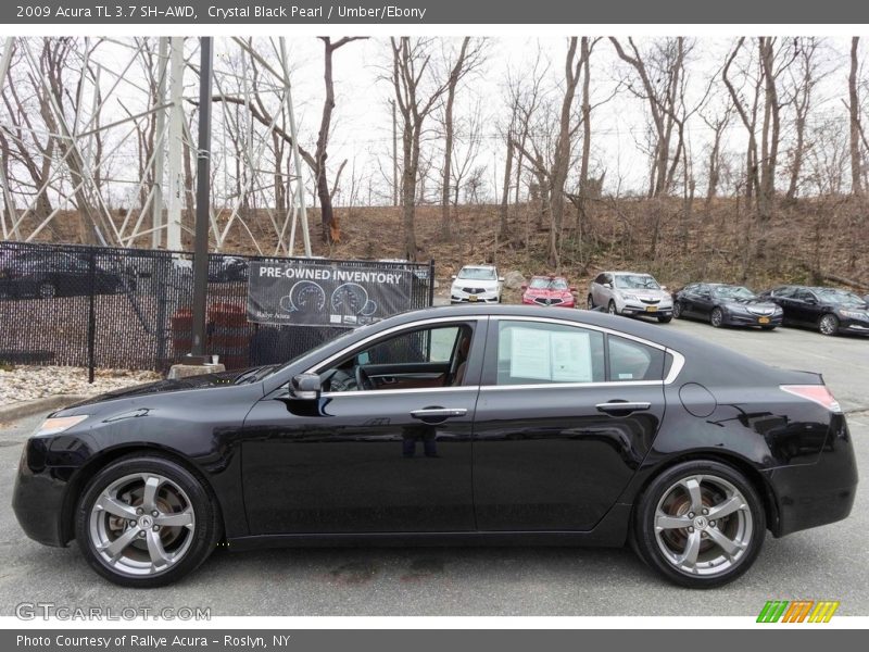 Crystal Black Pearl / Umber/Ebony 2009 Acura TL 3.7 SH-AWD