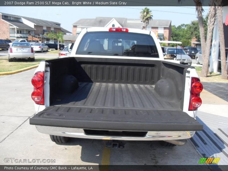 Bright White / Medium Slate Gray 2007 Dodge Ram 2500 SLT Mega Cab