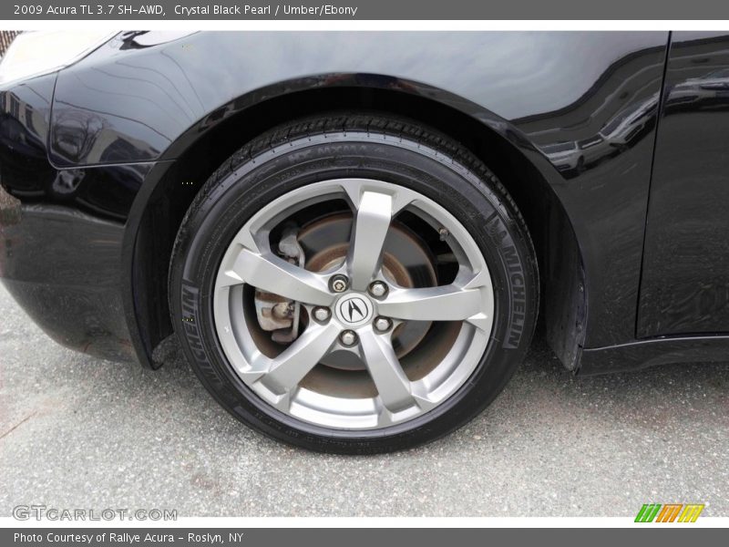 Crystal Black Pearl / Umber/Ebony 2009 Acura TL 3.7 SH-AWD
