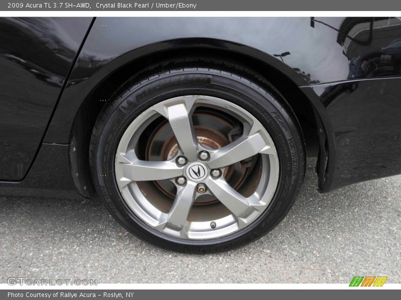 Crystal Black Pearl / Umber/Ebony 2009 Acura TL 3.7 SH-AWD