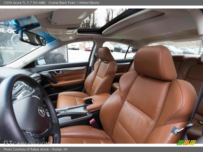 Crystal Black Pearl / Umber/Ebony 2009 Acura TL 3.7 SH-AWD