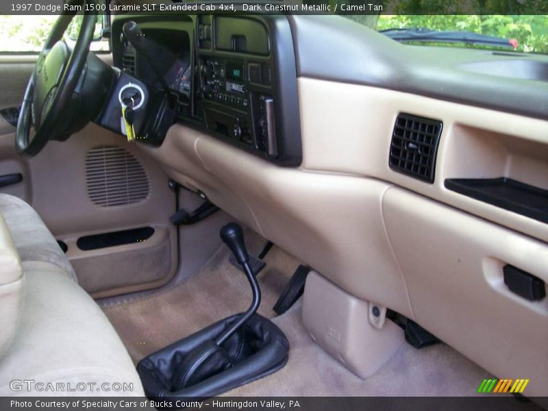 Dark Chestnut Metallic / Camel Tan 1997 Dodge Ram 1500 Laramie SLT Extended Cab 4x4