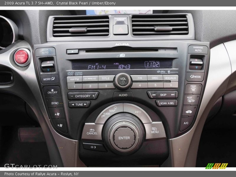 Crystal Black Pearl / Umber/Ebony 2009 Acura TL 3.7 SH-AWD