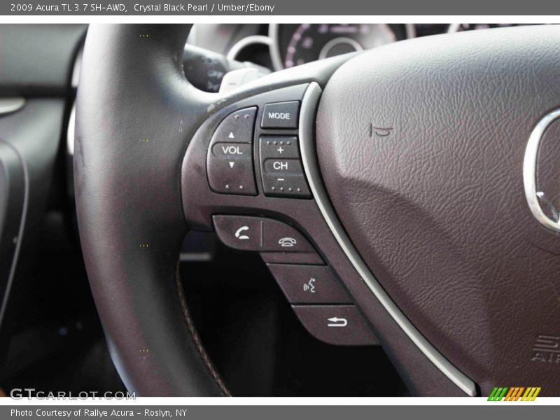 Crystal Black Pearl / Umber/Ebony 2009 Acura TL 3.7 SH-AWD