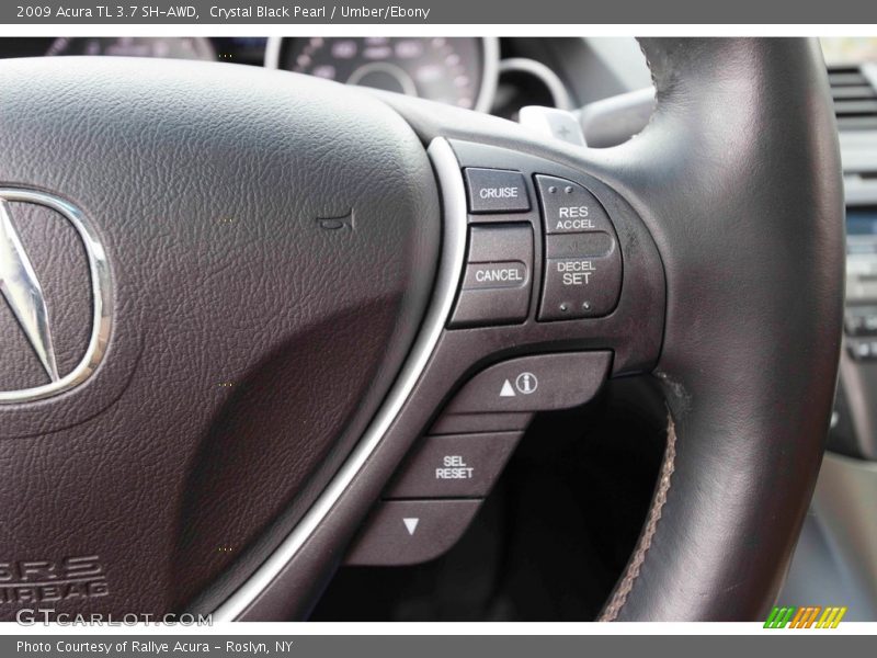 Crystal Black Pearl / Umber/Ebony 2009 Acura TL 3.7 SH-AWD