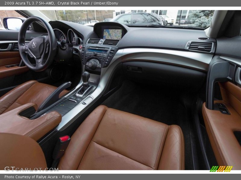 Crystal Black Pearl / Umber/Ebony 2009 Acura TL 3.7 SH-AWD