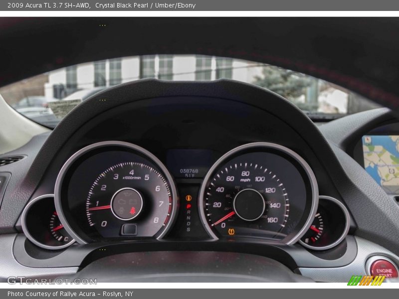 Crystal Black Pearl / Umber/Ebony 2009 Acura TL 3.7 SH-AWD