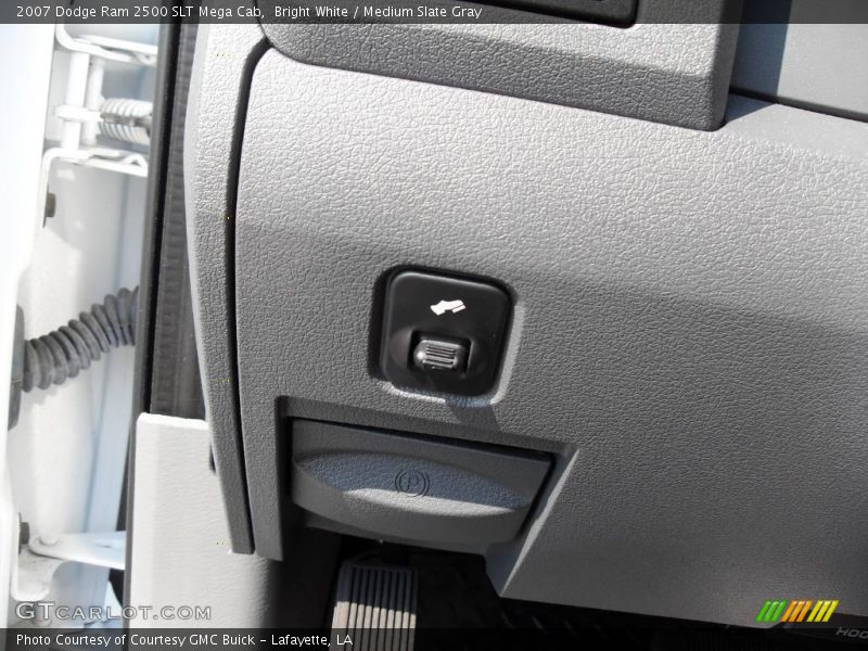 Bright White / Medium Slate Gray 2007 Dodge Ram 2500 SLT Mega Cab