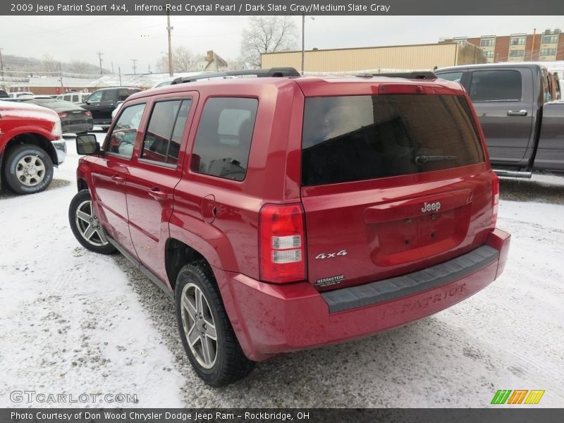 Inferno Red Crystal Pearl / Dark Slate Gray/Medium Slate Gray 2009 Jeep Patriot Sport 4x4