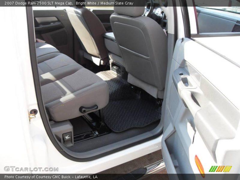 Bright White / Medium Slate Gray 2007 Dodge Ram 2500 SLT Mega Cab