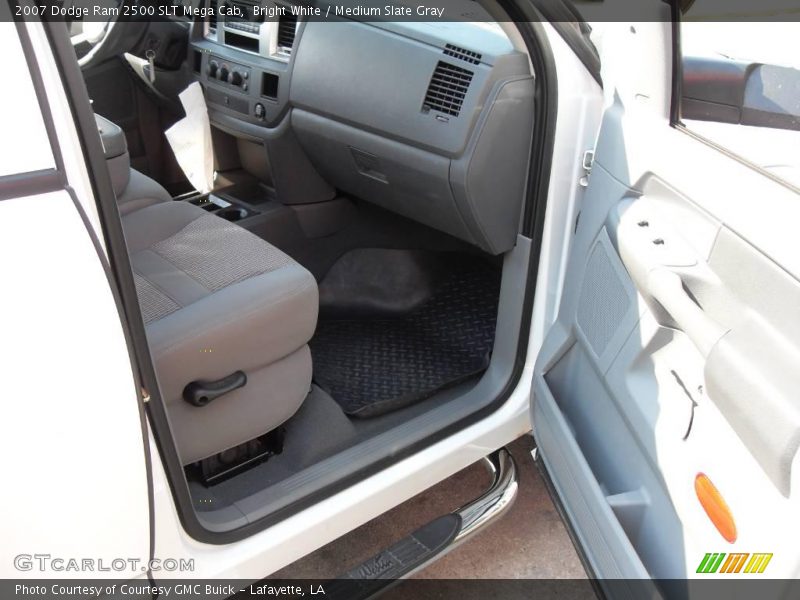 Bright White / Medium Slate Gray 2007 Dodge Ram 2500 SLT Mega Cab