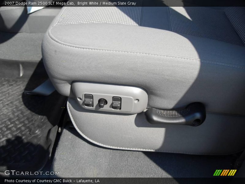 Bright White / Medium Slate Gray 2007 Dodge Ram 2500 SLT Mega Cab
