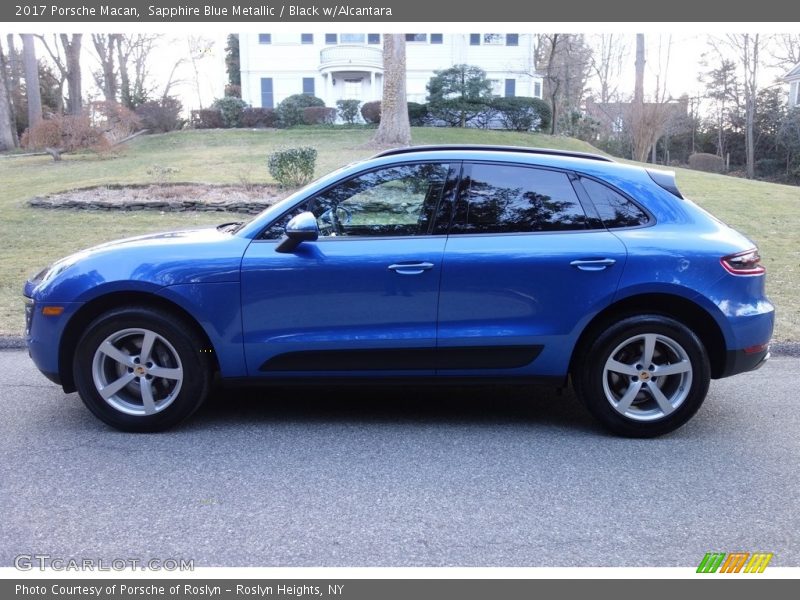 Sapphire Blue Metallic / Black w/Alcantara 2017 Porsche Macan