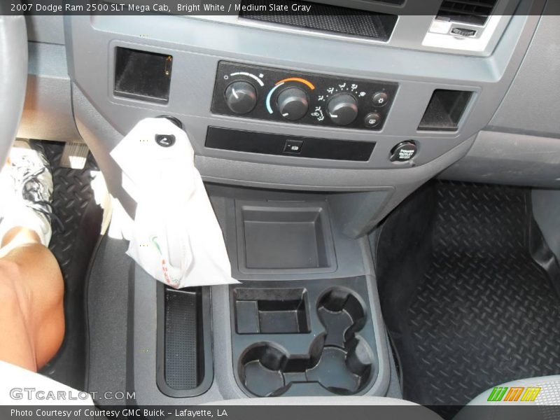 Bright White / Medium Slate Gray 2007 Dodge Ram 2500 SLT Mega Cab