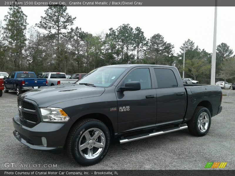 Granite Crystal Metallic / Black/Diesel Gray 2018 Ram 1500 Express Crew Cab