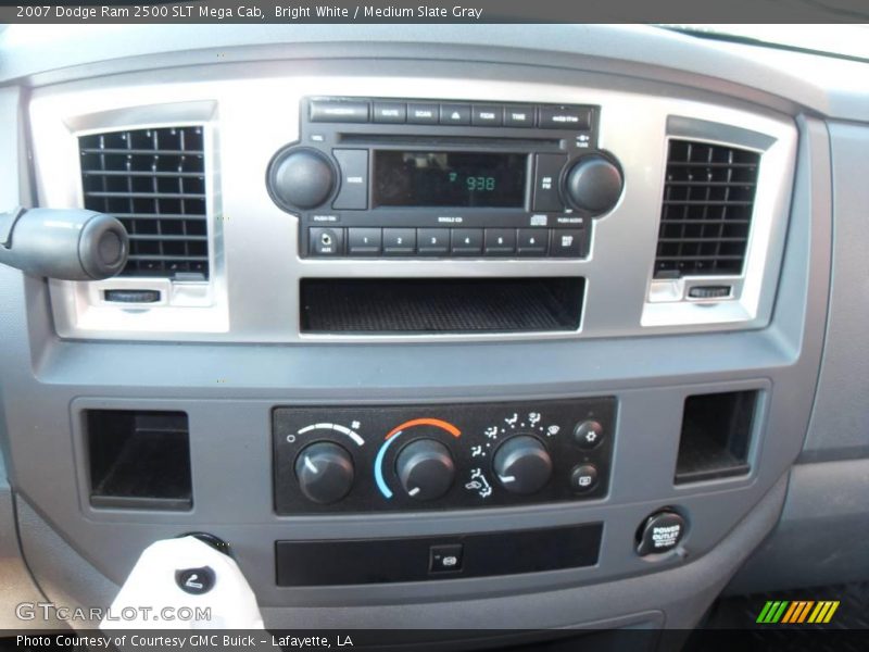 Bright White / Medium Slate Gray 2007 Dodge Ram 2500 SLT Mega Cab